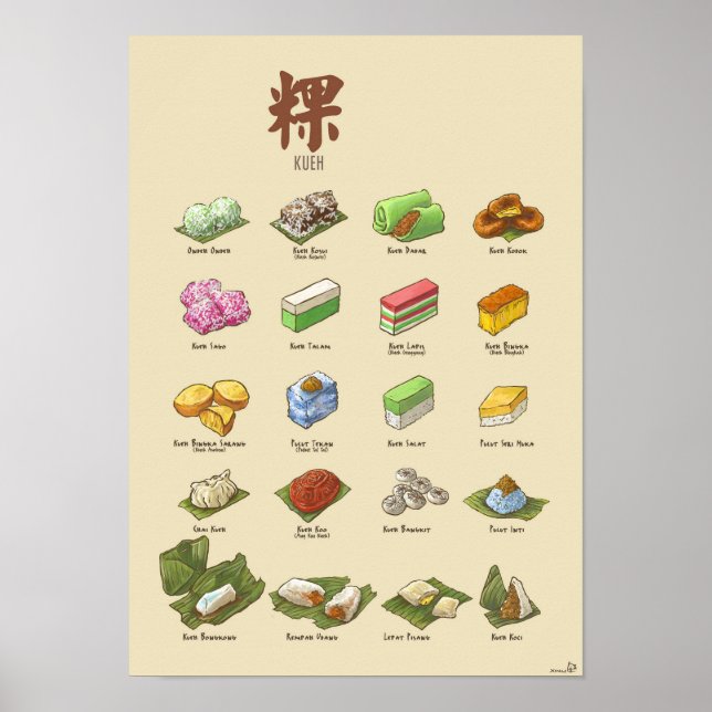 Kueh | 粿 I A3 Poster (Framsidan)