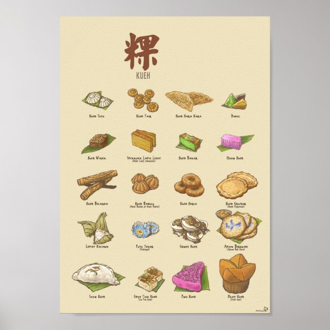 Kueh | 粿 II (A4) Poster (Framsidan)