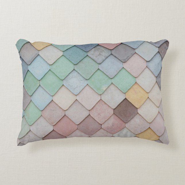 Kuffslänkar för pastellplattor i shabby chic prydnadskudde (Framsidan)