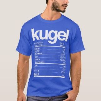 Kugel Nutritional Facts Jewish Hanukkah Chanukah P T Shirt