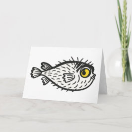 Kugelfisk Greeting card Tack Kort