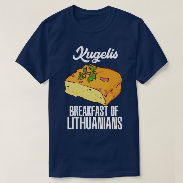 Kugelis litauiska proud litauiska t shirt (Design framsida)