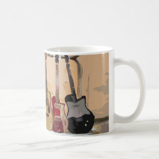 Kugge av gitarrer kaffemugg