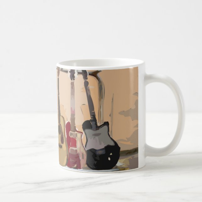Kugge av gitarrer kaffemugg (Höger)