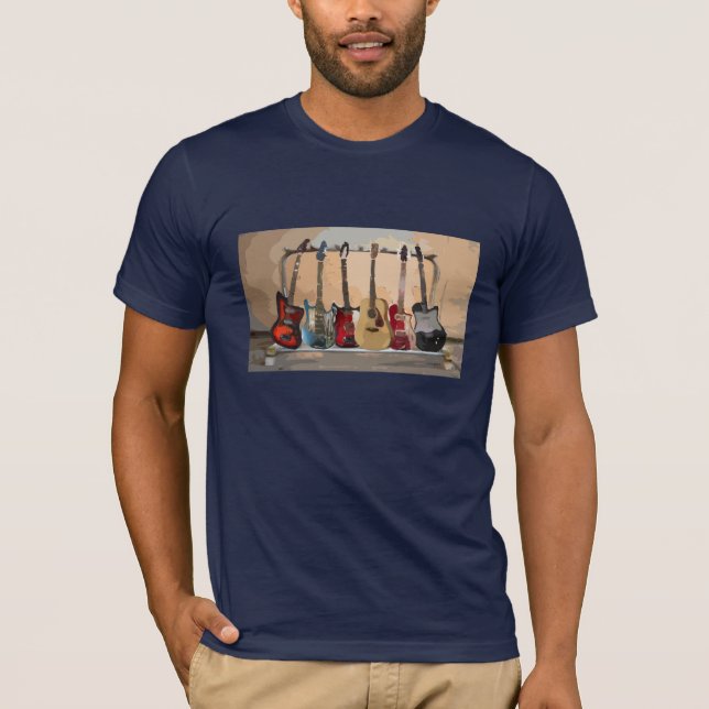 Kugge av gitarrer t shirt (Framsida)
