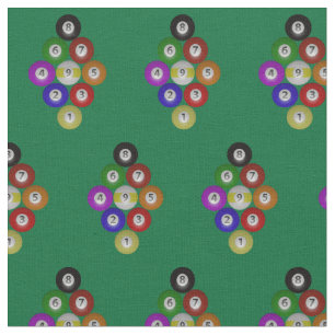 Kugge för biljardhall för 9 bollbiljard på grö tyg