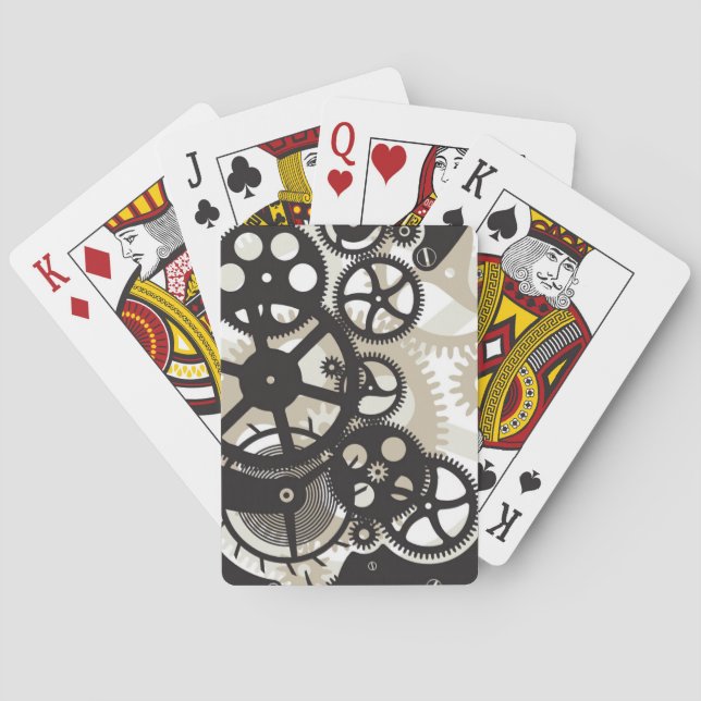 Kuggehjularbete Spel Kort (Baksidan)