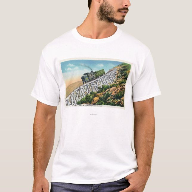 Kuggejärnväg för Mt Washington, Jacob stege T Shirt (Framsida)