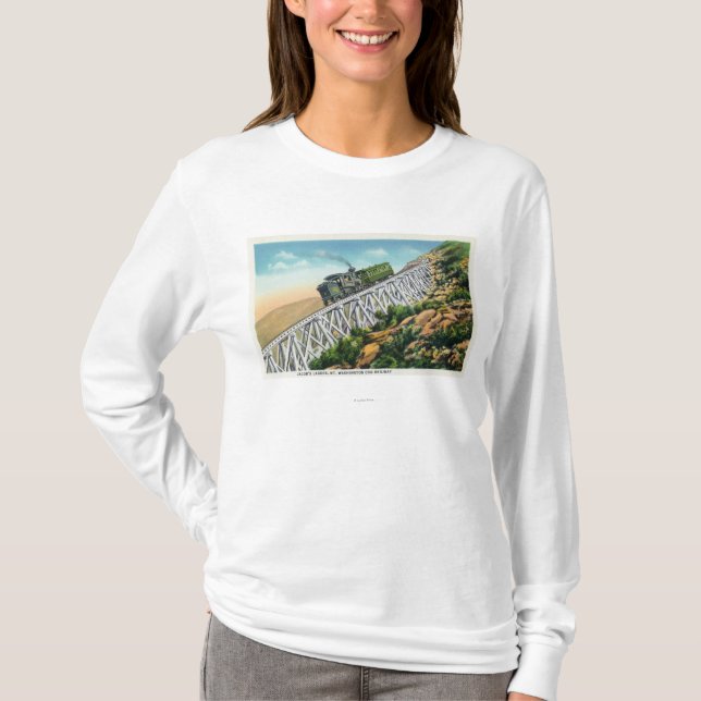 Kuggejärnväg för Mt Washington, Jacob stege Tee Shirt (Framsida)