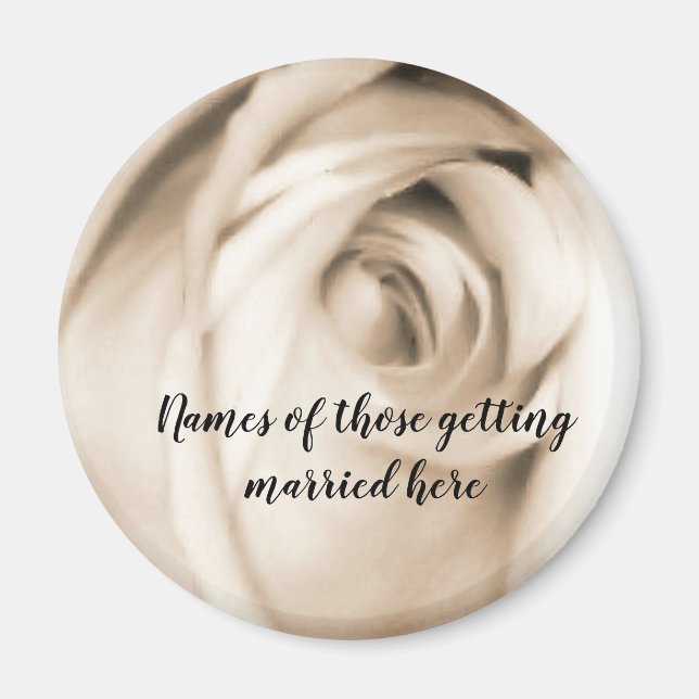 Kuggor av vanilj ro magnet (Framsidan)