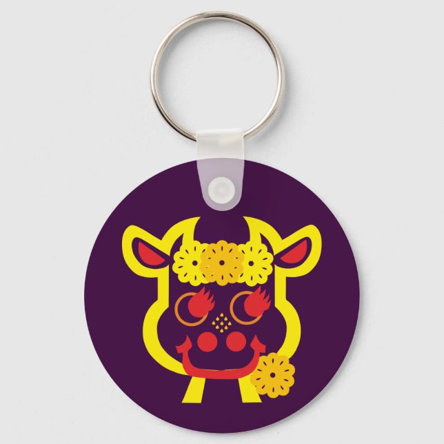 Kuh Schlüsselanhänger Nyckelring (Framsida)