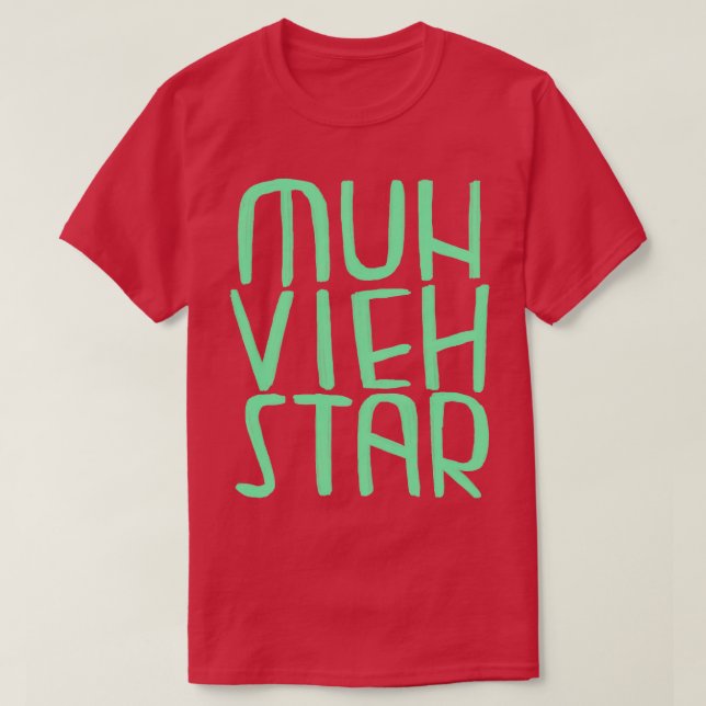 Kuhbauer Bauernhof Muhviehstar T Shirt (Design framsida)