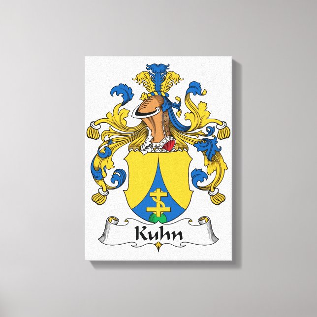 Kuhn Family Crest Canvastryck (Framsida)