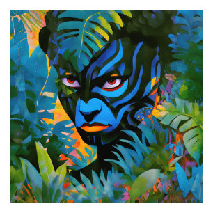 "Kuiráya" - Målad Löv - Kvinnor i Amazonas Fototryck