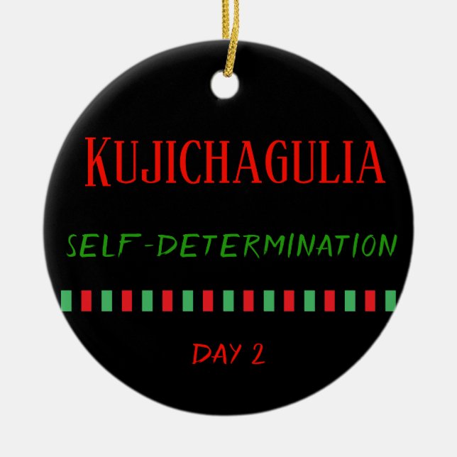 Kujichagulia - Kwanzaa dag 2| Ornament (Framsidan)