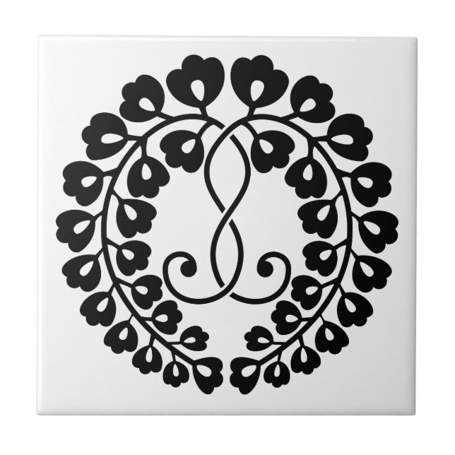 Kujo wisteria kakelplatta (Framsidan)