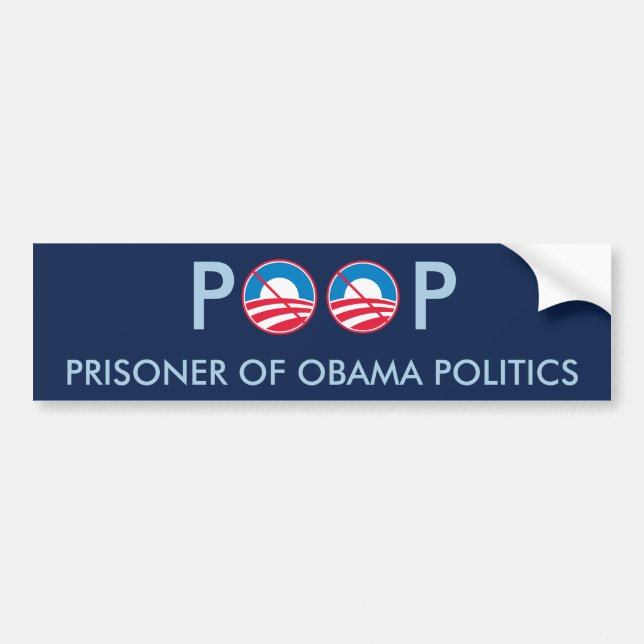 KUK Fånge för Obamas Politik Bildekal (Framsidan)