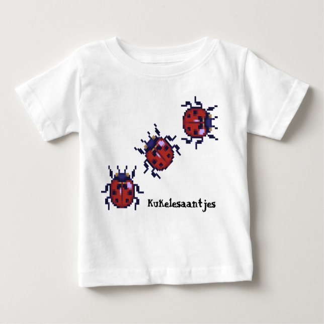 Kukelesaantjes pixelart shirt t (Framsida)