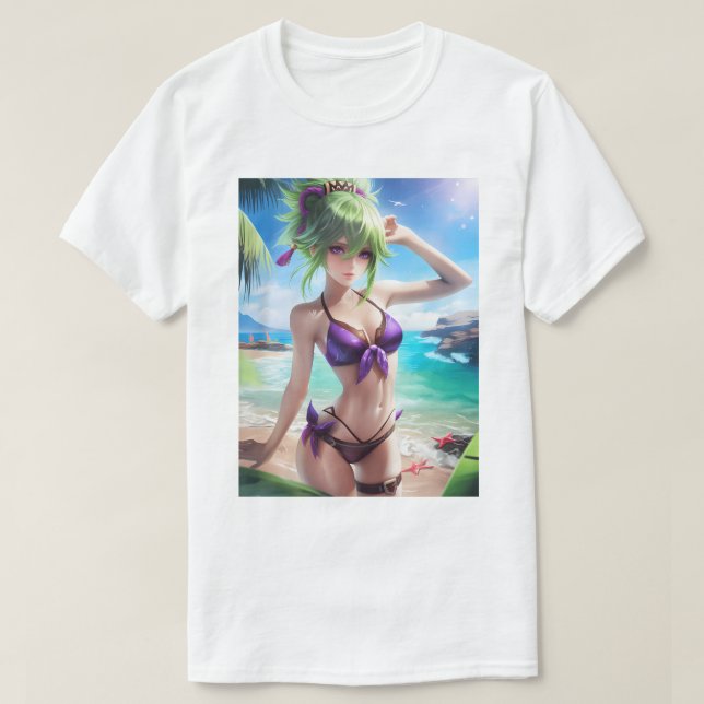 Kuki Shinobu Swimdress 76 T Shirt (Design framsida)