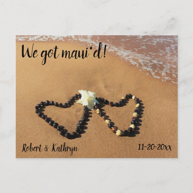 Kukui Nöt Lei Beach We Har Maui'd Postcard Vykort (Framsida)