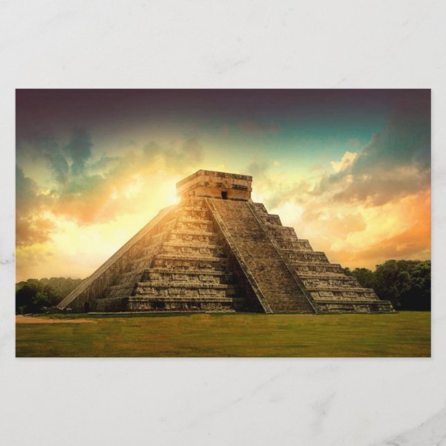 Kukulkan Yucatans stiliserade pappra lakan (Framsida)
