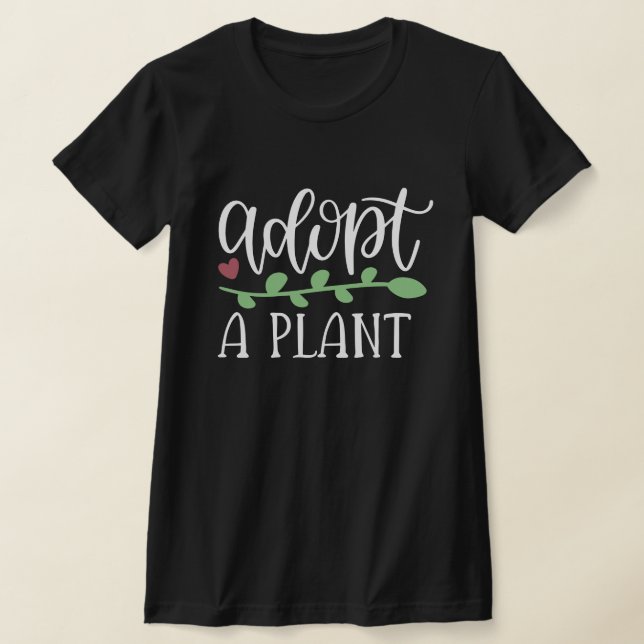 KUL ADOPTERA EN VÄXT MÖRK T-Shirt (Laydown)