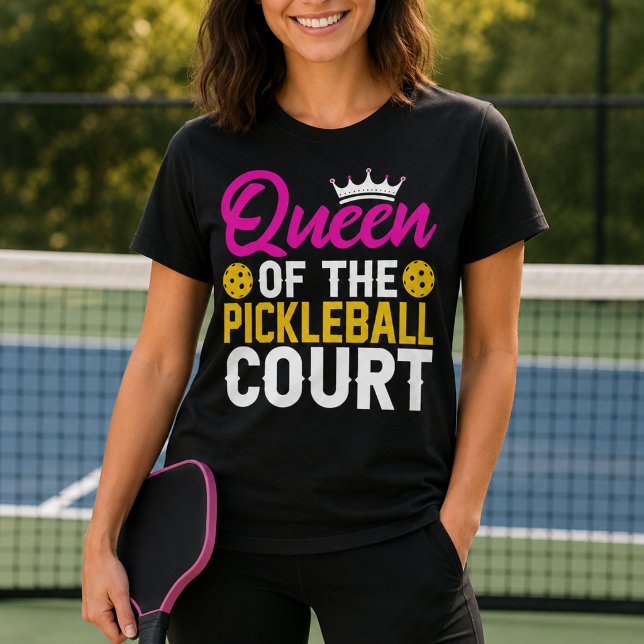 Kul Drottning på Pickleballplanen T Shirt (See the collection for other coordinating and personalized items)