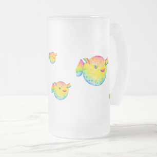 Kul fisk frostat ölglas