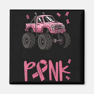 Kul för killar att ha rosa monstertruck-tröja magnet