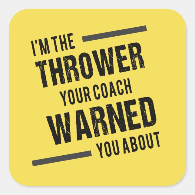 Kul Fyrkantigt Klistermärke (Framsida)