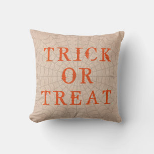 Kul Gott Halloween Bus eller Behandla med Spindeln Kudde