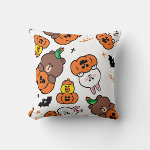 Kul Gott Halloween Pumpa Fladdermöss Kudde