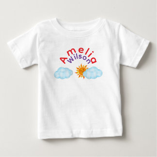 Kul i himlen regnbåge namn moln sol  t shirt