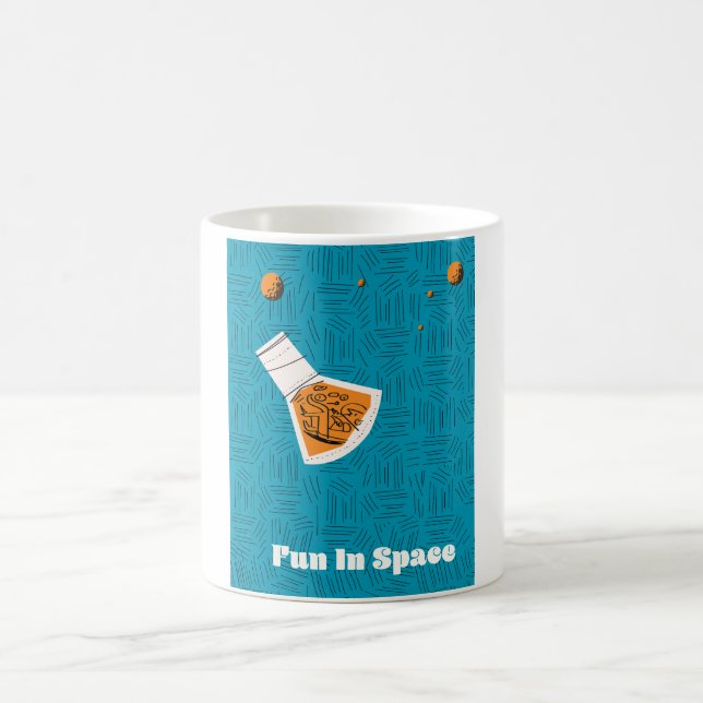 Kul i rymden Vintage rymdposter Kaffemugg (Center)