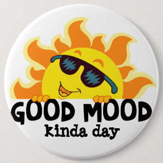 Kul i solen "Bra humör slags dag" Knapp
