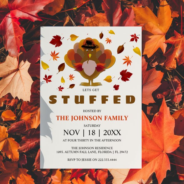 Kul | Låt oss bli mätta | Thanksgiving Inbjudningar (Skapare uppladdad)