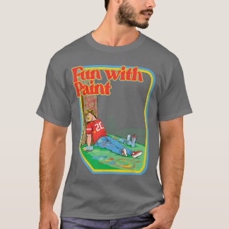 Kul med färg Roligt Hysteriskt Vintage Barnspel T Shirt