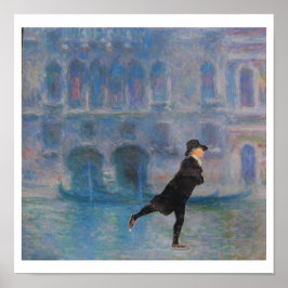 Kul med Monet - konstcollage Poster
