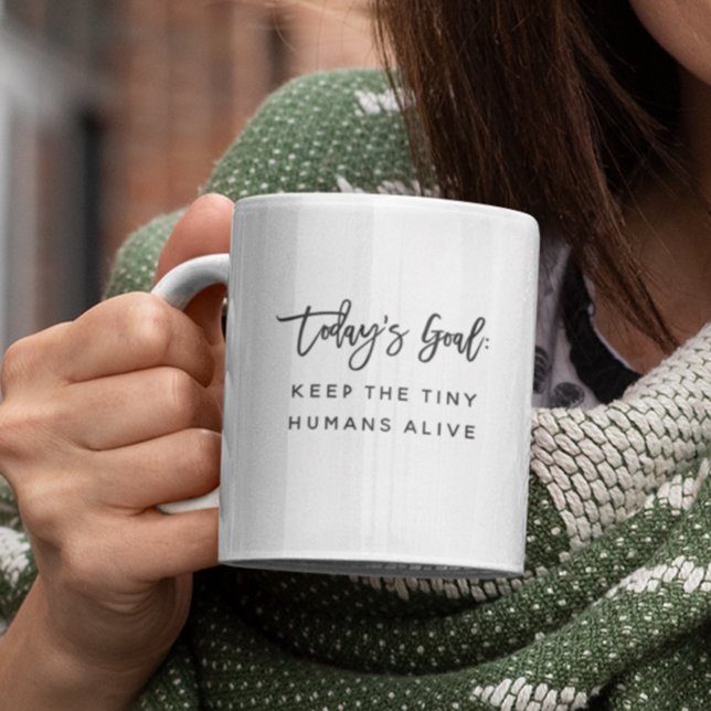 Kul Modern Elegant Mamma Mor Ordspråk Mål Citat Kaffemugg (Skapare uppladdad)