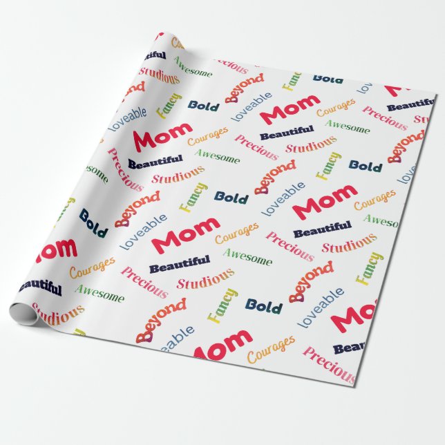 Kul mors dag-text presentpapper (Utrullad)