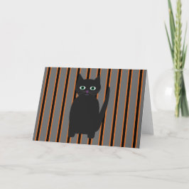 Kul och fin Halloween svarta katter Inbjudan