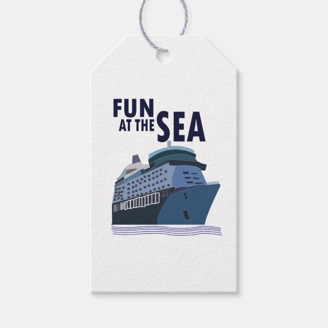 Kul På Kryssningsfartyget Presentetikett (Framsidan)