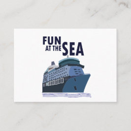 Kul på kryssningsfartyget visitkort