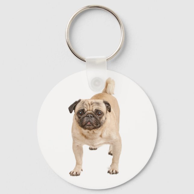 Kul Puggleksak Hund Nyckelring (Framsida)