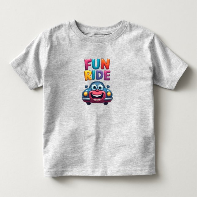 🎉 Kul Roadäventyr För Småbarn 🚗 T Shirt (Framsida)