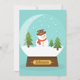 KUL!  Snömannen Inbjudan - Personlig -Lägg till Na