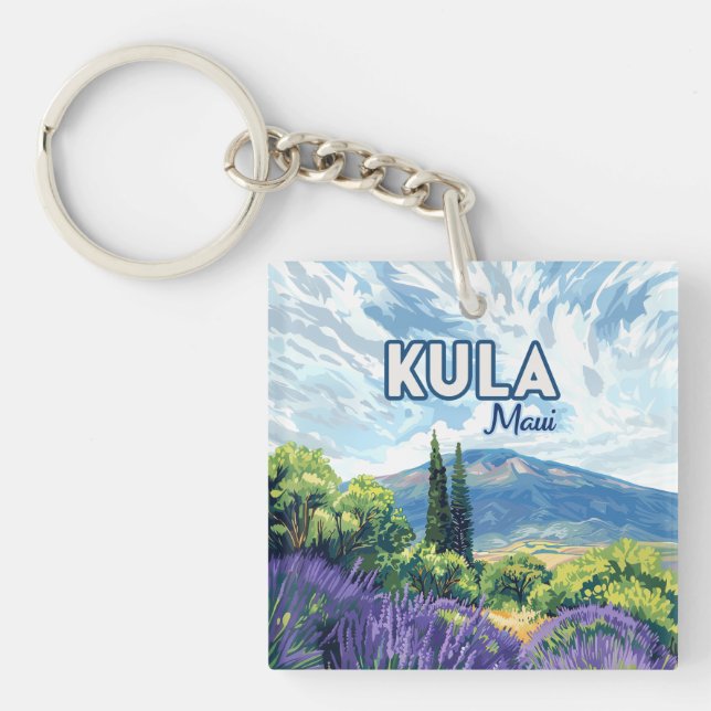 Kula Maui Haleakala Hawaii Lavender Retro (Framsidan)
