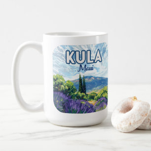 Kula Maui Haleakala Hawaii Lavender Retro Kaffemugg