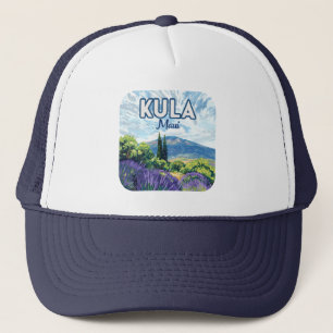 Kula Maui Haleakala Hawaii Lavender Retro Keps