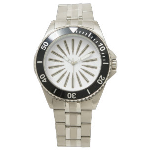 Kulan cirklar den rostfria klockan armbandsur